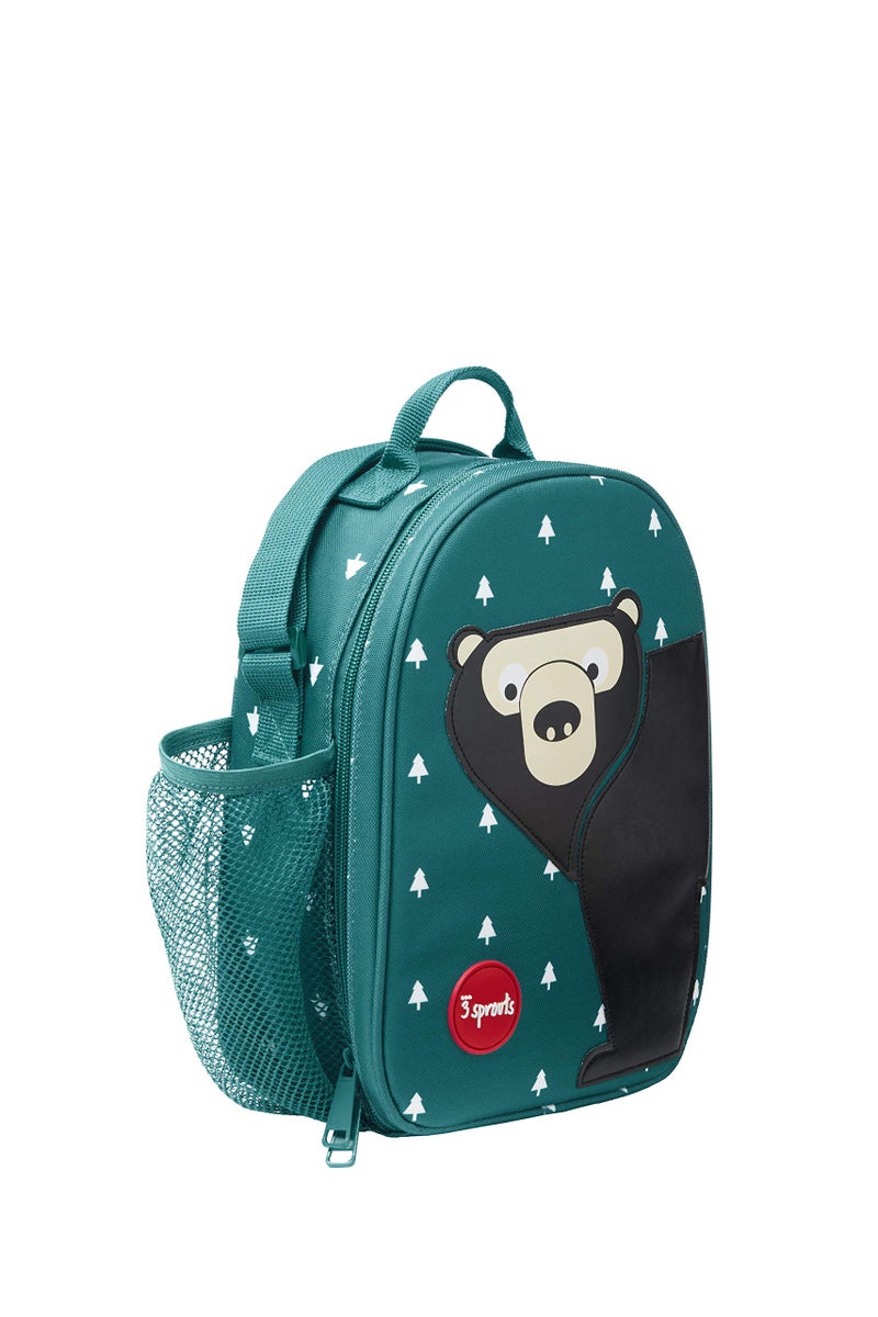 3 Sprouts Kids Lunch Bag - Durable Lunch Box for Boys and Girls - Kids Lunch Box - Perfect for Daycare, School and Travel - Insulated Fabric, Water Bottle Holder - Ideal for Children 3+, Bear - Image 4